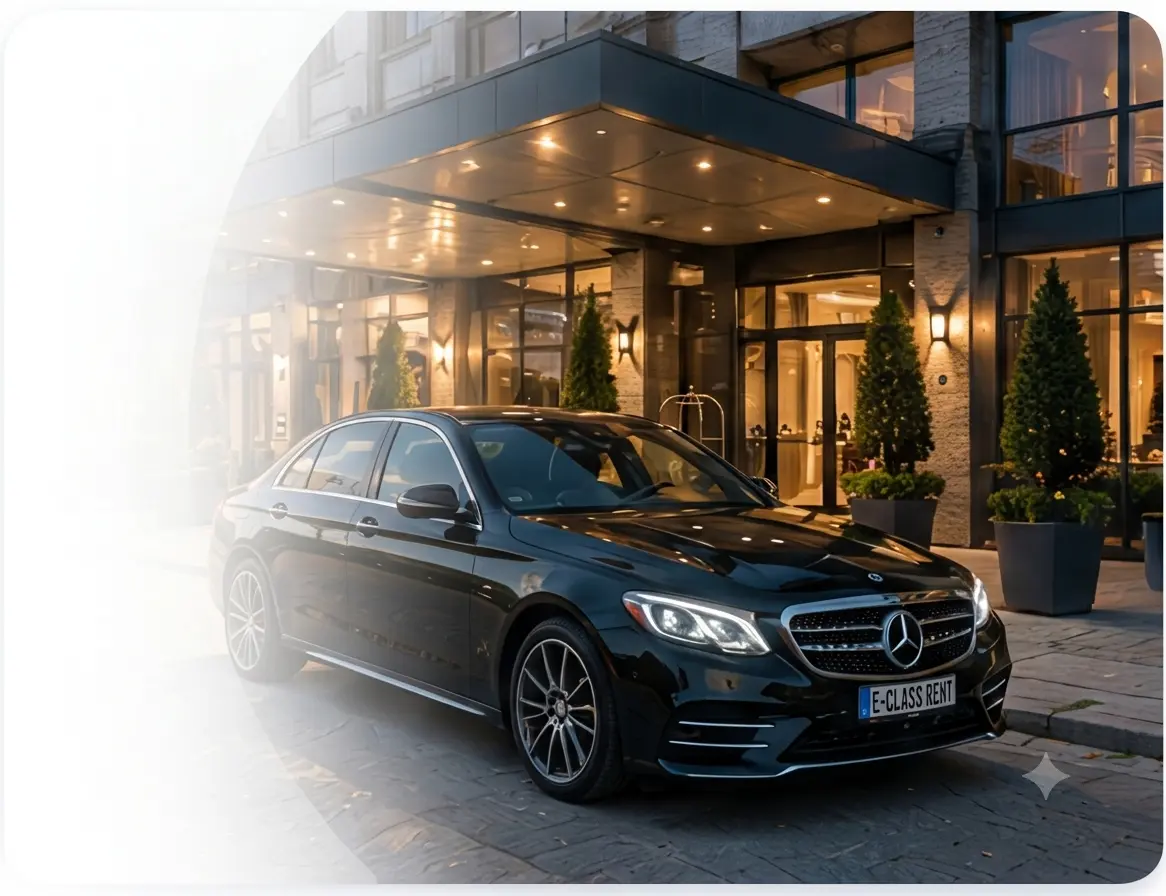 Luxury car rental in Tallinn with a premium Mercedes-Benz